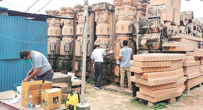 Ram Mandir construction work in full swing, foundation to be completed by October